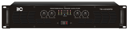 ITC TS-4350PD, стерео усилитель  4×200W@8Ω,4×350W@4Ω