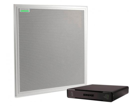 Потолочный микрофонный массив MXA910W-60CM белого цвета, Dante, INTELLIMIX, 60см в комплекте с процессором для аудио и видеоконференций P300-IMX