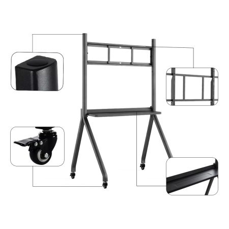 Prestel MOB-6586, мобильная напольная стойка для интерактивной панели 65-86"