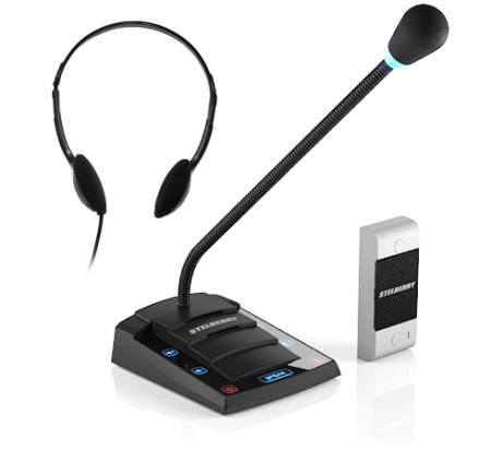 Stelberry S-411, дуплексное переговорное устройство "клиент-кассир" с возможностью переключения в режим «Симплекс»