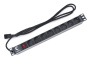 Cabeus, PDU-8P-2IEC, блок евророзеток для 19" шкафов, горизонтальный, 8 розеток, 10 A, выключатель, алюминиевый корпус, шнур 2 м, вилка IEC 320 C14 Cabeus, PDU-8P-2IEC, блок евророзеток для 19" шкафов, горизонтальный, 8 розеток, 10 A, выключатель, алюминиевый корпус, шнур 2 м, вилка IEC 320 C14