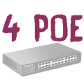 4 порта POE
