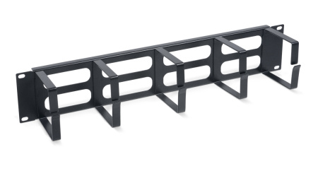 Cabeus, JB08-2U-BK, кабельный органайзер горизонтальный 19" 2U, 5 колец, металлический, цвет черный (RAL9004) Cabeus, JB08-2U-BK, кабельный органайзер горизонтальный 19" 2U, 5 колец, металлический, цвет черный (RAL9004)