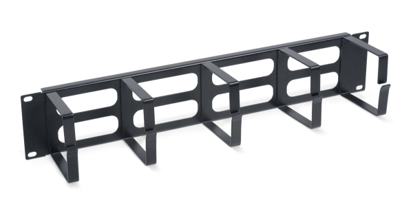 Cabeus, JB08-2U-BK, кабельный органайзер горизонтальный 19" 2U, 5 колец, металлический, цвет черный (RAL9004) Cabeus, JB08-2U-BK, кабельный органайзер горизонтальный 19" 2U, 5 колец, металлический, цвет черный (RAL9004)