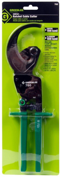Greenlee 760 - кабелерез с трещоткой Greenlee 760 - кабелерез с трещоткой
