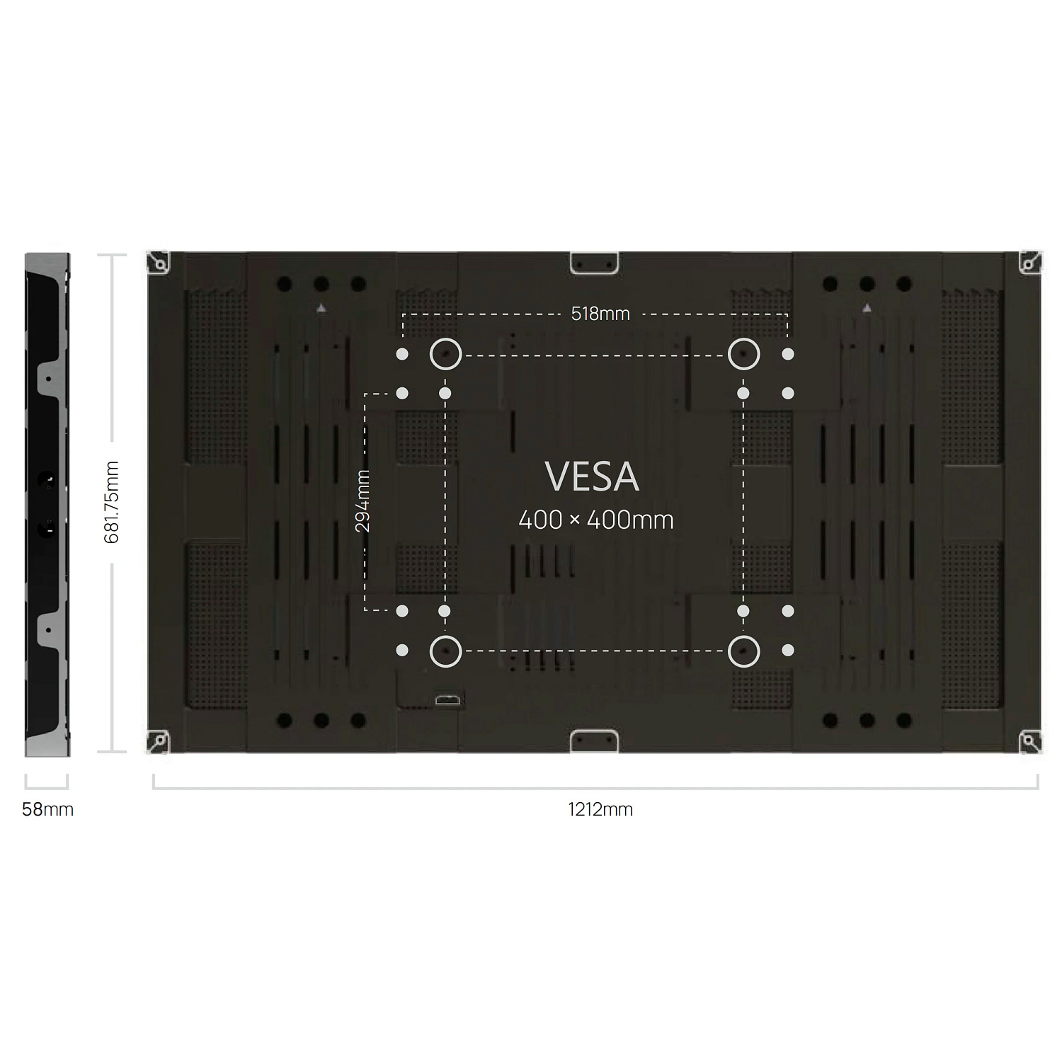 Prestel LED-E5515, кабинет светодиодного экрана