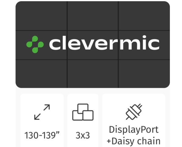 Видеостена 3x3 CleverMic DP-W46-3.5-500 (FullHD 138 DisplayPort) Видеостена 3x3 CleverMic DP-W46-3.5-500 (FullHD 138 DisplayPort)