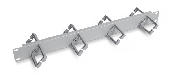 Cabeus, JB08-1U-45-GY, кабельный органайзер горизонтальный 19" 1U двухсторонний, 8 колец, металлический, цвет серый (RAL7035) Cabeus, JB08-1U-45-GY, кабельный органайзер горизонтальный 19" 1U двухсторонний, 8 колец, металлический, цвет серый (RAL7035)