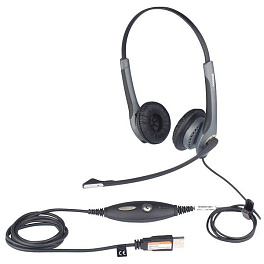 Jabra GN2000 Stereo USB NC (20001-492),  профессиональная телефонная гарнитура для контакт и call-центров