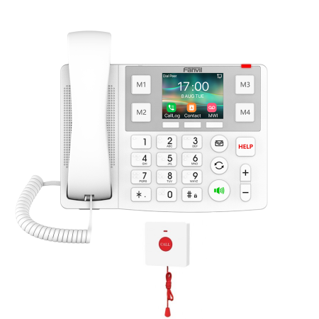 Комплект для пожилых людей (ip-телефон+кнопка SOS с IP65) №3