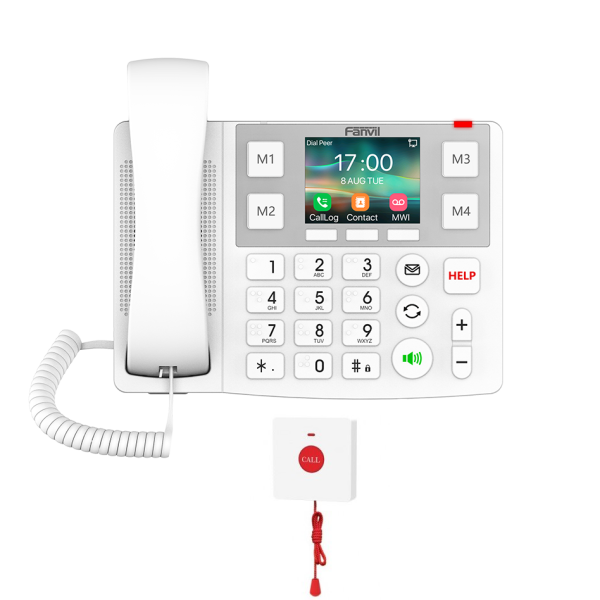 Комплект для пожилых людей (ip-телефон+кнопка SOS с IP65) №3