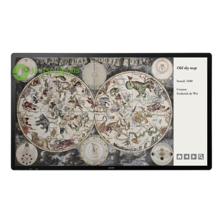 Информационный дисплей Sharp PN80TH5 (80", 4K UHD)