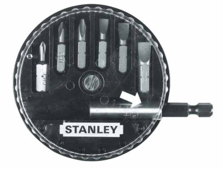 Stanley 1-68-735 - Набор отверточных насадок (7 шт.; 3SL+3PH+магн. держ.)