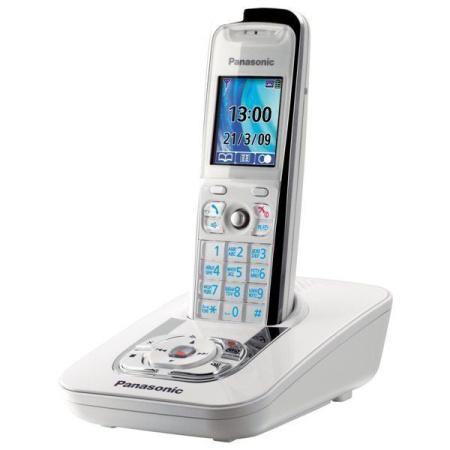 Panasonic KX-TG8421RUW, беспроводной DECT телефон  (белый)