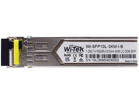 WI-TEK WI-SFP10L-3KM-I, промышленный оптический модуль