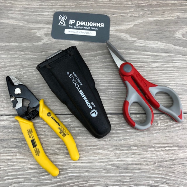 Jonard TK-350 - набор: стриппер для оптоволокна JIC-375, ножницы JIC-186, чехол Jonard TK-350 - набор: стриппер для оптоволокна JIC-375, ножницы JIC-186, чехол