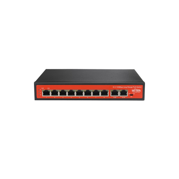 Wi-Tek WI-PS210 (v2) коммутатор, 8-портов PoE Wi-Tek WI-PS210 (v2) коммутатор, 8-портов PoE