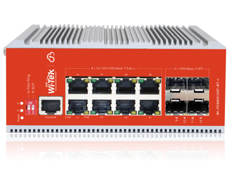 WI-TEK WI-PCMS312GF-BT-I, промышленный коммутатор