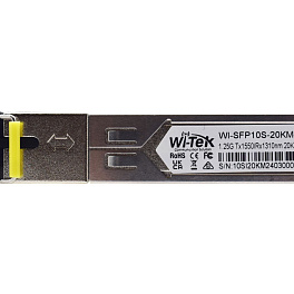 WI-TEK WI-SFP10S-20KM-I, промышленные оптические модули SFP WDM
