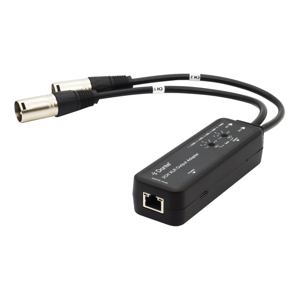 Prestel ADPX-2OXLR, конвертер Dante в аналоговое аудио