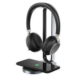 Yealink BH76 with Charging Stand UC Black USB, bluetooth гарнитура в комплекте с зарядной станцией