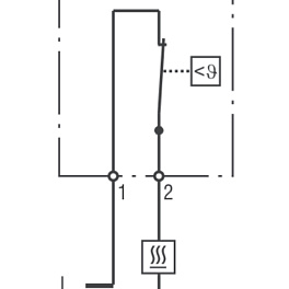 Cabeus, KTO011, термостат нормально-замкнутый 0-60°C для обогрева, с креплением