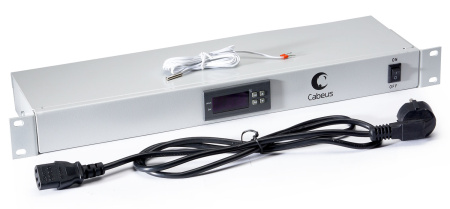 Cabeus, JG01, микропроцессорная контрольная панель со встроенным термостатом, для автоматического регулирования или управления вентиляторными модулями