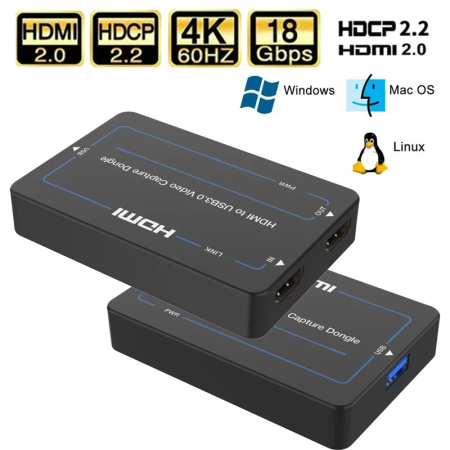 Lideo HTU-4K, устройство захвата видео HDMI в USB 3.0