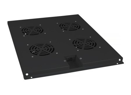 Cabeus, TRAY-80-BK, модуль вентиляторный с 4-я вентиляторами для установки в напольные шкафы серии SH-05C, ND-05C глубиной 800мм, цвет черный (RAL 9004) Cabeus, TRAY-80-BK, модуль вентиляторный с 4-я вентиляторами для установки в напольные шкафы серии SH-05C, ND-05C глубиной 800мм, цвет черный (RAL 9004)