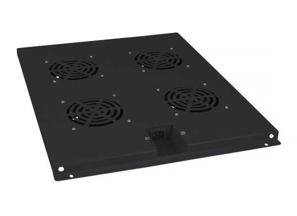 Cabeus, TRAY-80-BK, модуль вентиляторный с 4-я вентиляторами для установки в напольные шкафы серии SH-05C, ND-05C глубиной 800мм, цвет черный (RAL 9004) Cabeus, TRAY-80-BK, модуль вентиляторный с 4-я вентиляторами для установки в напольные шкафы серии SH-05C, ND-05C глубиной 800мм, цвет черный (RAL 9004)