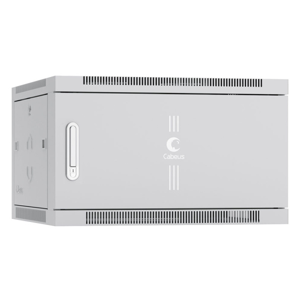 Cabeus, SH-05F-6U60/35m, шкаф телекоммуникационный настенный 19" 6U 600x350x368mm (ШхГхВ) дверь металл Cabeus, SH-05F-6U60/35m, шкаф телекоммуникационный настенный 19" 6U 600x350x368mm (ШхГхВ) дверь металл