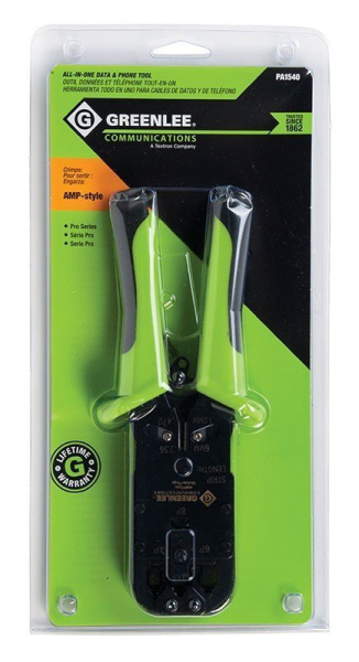 Greenlee PA1540 - кримпер для опрессовки разъемов RJ45, RJ22, RJ11, RJ12 AMP (Tyco) Greenlee PA1540 - кримпер для опрессовки разъемов RJ45, RJ22, RJ11, RJ12 AMP (Tyco)