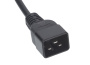Cabeus, PC-IEC19-IEC20-3M, кабель питания IEC 320 C19 - IEC 320 C20 (3x1.5), 16A, прямая вилка, 3м