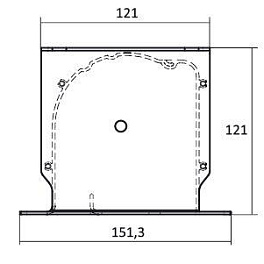 Экран с электроприводом встраиваемый Kauber InCeiling Tensioned BT Cinema, 104" 16:9 Clear Vision, область просмотра 129x230 см. дроп 70 см., длина корпуса 270 см.