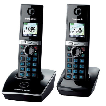 Panasonic KX-TG8052RUB, беспроводной DECT телефон (черный)