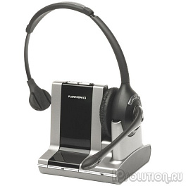 Plantronics Savi Office WO300 Over-the-head (Monaural), беспроводная гарнитура