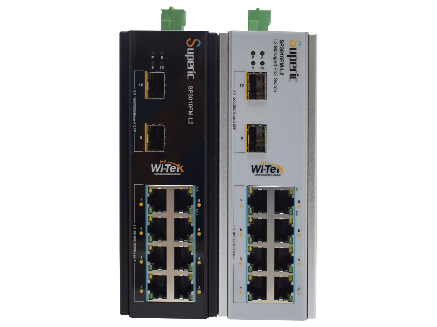 WI-TEK Superic SP3010FM-l2 v2, промышленный управляемый коммутатор
