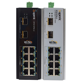 WI-TEK Superic SP3010FM-l2 v2, промышленный управляемый коммутатор