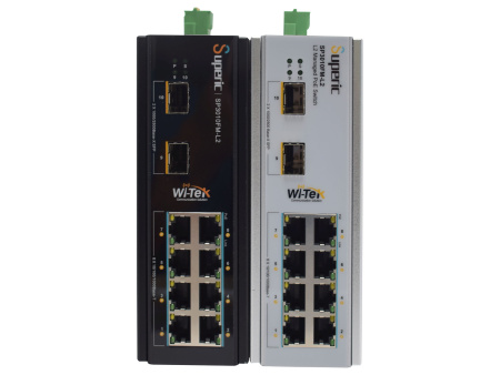 WI-TEK Superic SP3010FM-l2 v2, промышленный управляемый коммутатор