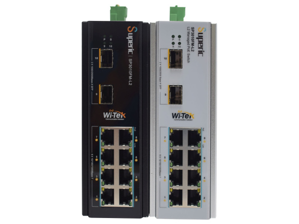 WI-TEK Superic SP3010FM-l2 v2, промышленный управляемый коммутатор