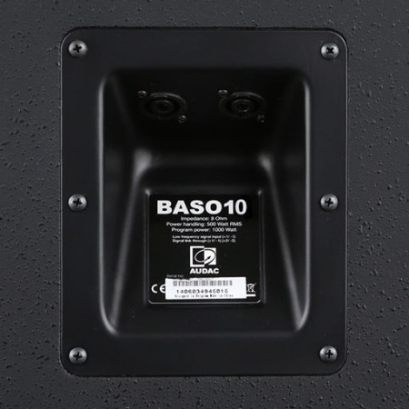 AUDAC BASO10/B, корпусной, инсталляционный сабвуфер AUDAC BASO10/B, корпусной, инсталляционный сабвуфер