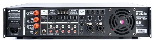 CVGaudio M-243Tm, микшер-усилитель с встроенным модулем источника сигнала CVGaudio M-243Tm, микшер-усилитель с встроенным модулем источника сигнала