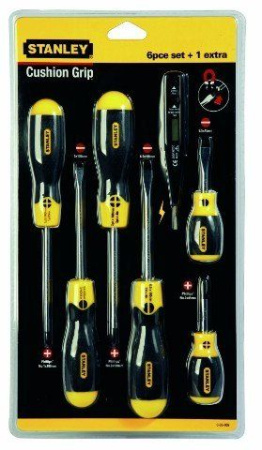 Stanley 0-65-009 - Набор отверток Cushion Grip (6шт: 5х100; 6.5х45; 6.5х150; РН1х75; РН2х45; РН2х100; пробник напряжения) Stanley 0-65-009 - Набор отверток Cushion Grip (6шт: 5х100; 6.5х45; 6.5х150; РН1х75; РН2х45; РН2х100; пробник напряжения)
