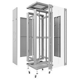 Cabeus, SH-05C-37U60/100, шкаф монтажный телекоммуникационный 19" 37U 600x1000x1833mm (ШхГхВ), цвет серый (RAL 7035) 