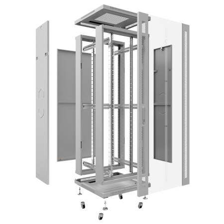 Cabeus, SH-05C-47U80/80, шкаф монтажный телекоммуникационный 19" 47U 800x800x2277mm (ШхГхВ), цвет серый (RAL 7035) Cabeus, SH-05C-47U80/80, шкаф монтажный телекоммуникационный 19" 47U 800x800x2277mm (ШхГхВ), цвет серый (RAL 7035)