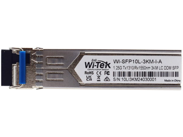 WI-TEK WI-SFP10L-3KM-I, промышленный оптический модуль