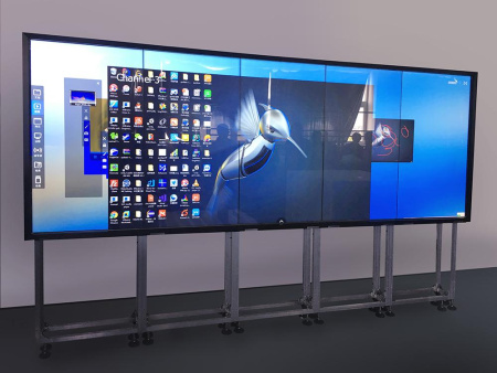 Бесшовный ЖК дисплей Full HD 46”, межпанельный шов 2.3/1,2 мм, 1920х1080 пикс., 700 кд/м2, 3500:1, LED подсветка, угол обзора 178 град., входы VGA, DVI, HDMI, CVBS; 160 Вт Бесшовный ЖК дисплей Full HD 46”, межпанельный шов 2.3/1,2 мм, 1920х1080 пикс., 700 кд/м2, 3500:1, LED подсветка, угол обзора 178 град., входы VGA, DVI, HDMI, CVBS; 160 Вт