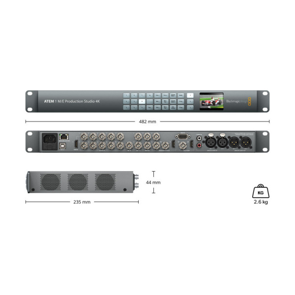 ATEM 1 M/E Production Studio 4K, видеомикшер ATEM 1 M/E Production Studio 4K, видеомикшер
