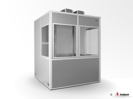 Кабина для синхронного перевода речи серии Silent 9500 для двух переводчиков Кабина для синхронного перевода речи серии Silent 9500 для двух переводчиков