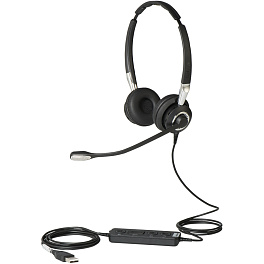 Jabra BIZ 2400 II Duo USB (2499-829-309), проводная USB-гарнитура с шумоподавлением